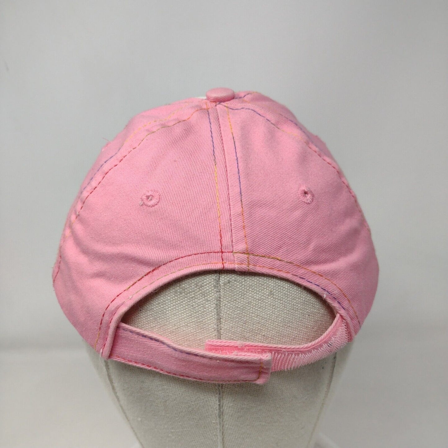 Supergirl Strapback Hat Pink OSFM Adjustable Embroidered 6 Panel DC Comics