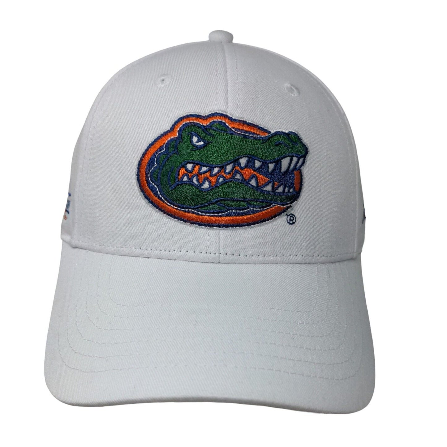 Florida Gators Men's Slideback Hat White Adjustable Embroidered Logo Cotton