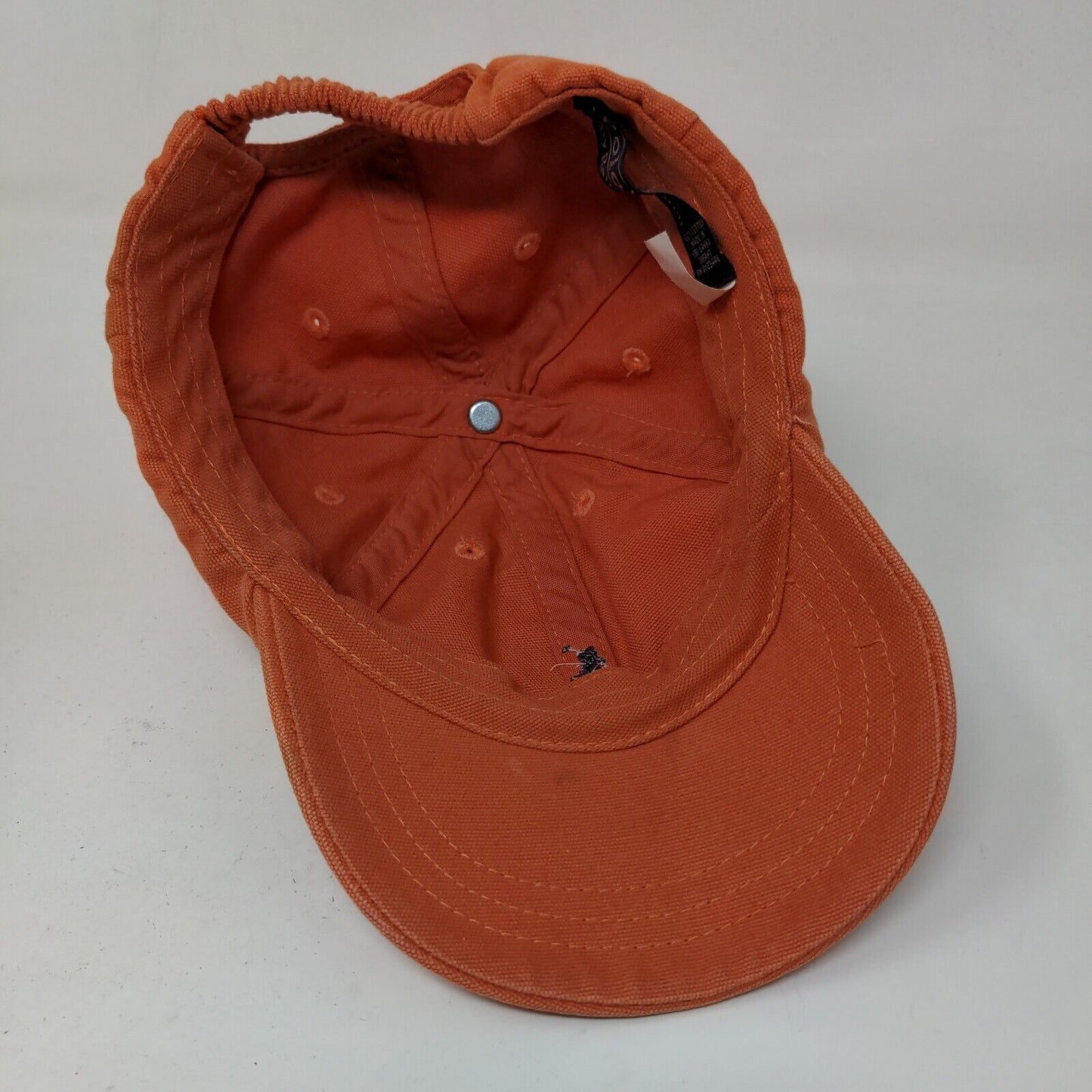 Polo Ralph Lauren Baby Hat Orange Embroidered Pony Logo 100% Cotton