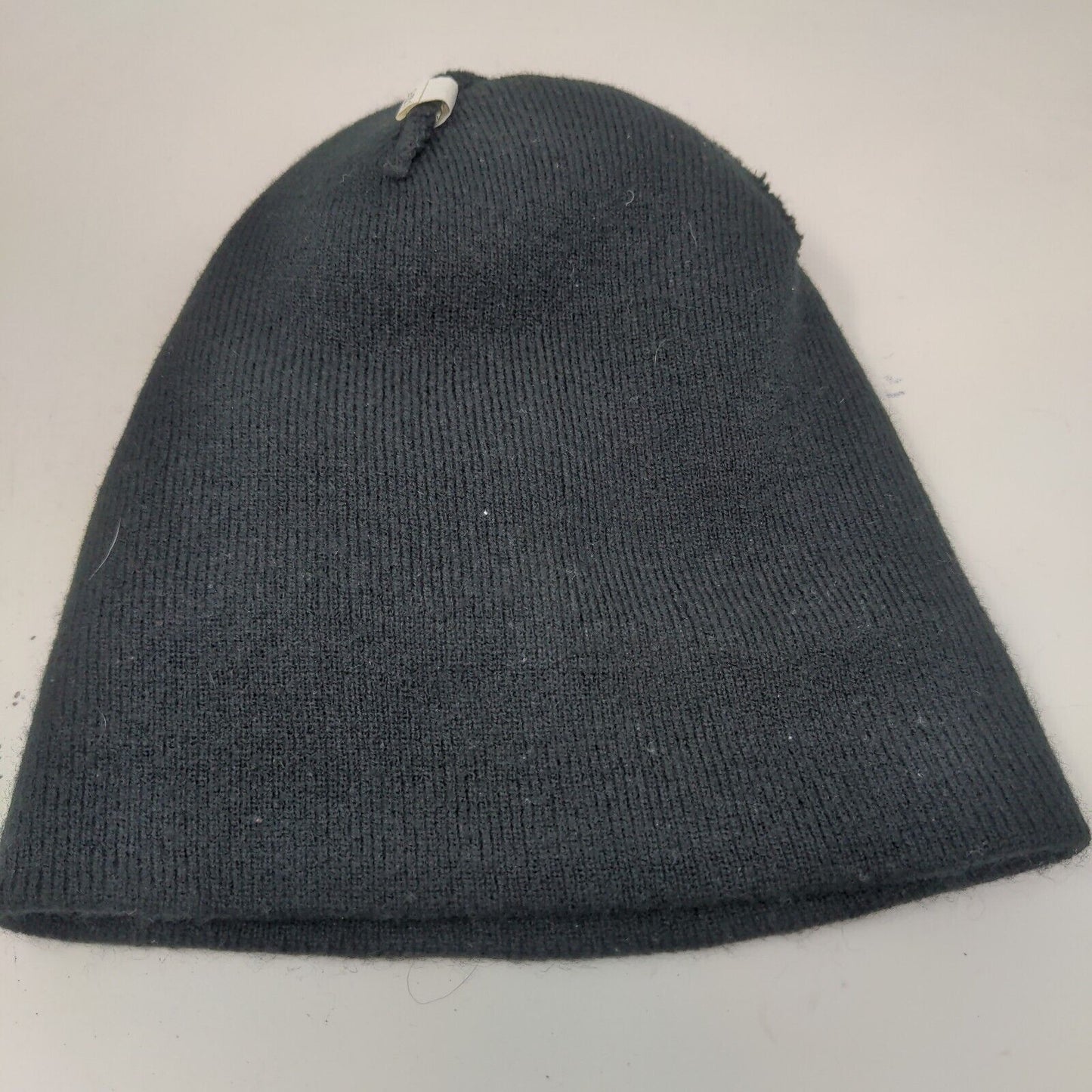 CBDistillery Men's Knit Beanie Hat Black Patch Logo 100% Acrylic
