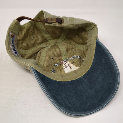 Adams Baseball Cap Green Blue One Size Marlinspike Magazine Sailing Ship Hat