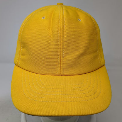 Trucker Hat Yellow Snapback Mesh Back Green Underbrim Solid Plain Blank Vintage