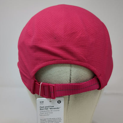 Lululemon Fast Free Run Hat Baseball Cap Pink S/M Reflective WovenAir W/Tags