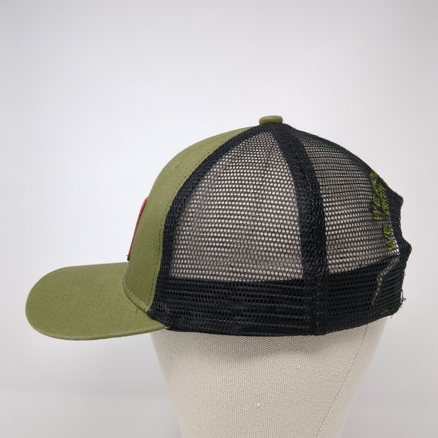 Farm Bureau Ins Patch Snapback Trucker Hat Green One Size Mesh Back