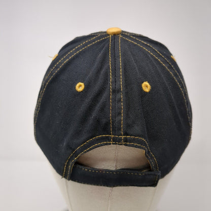 Budweiser Strapback Hat Black One Size Adjustable Embroidered 6 Panel Cotton