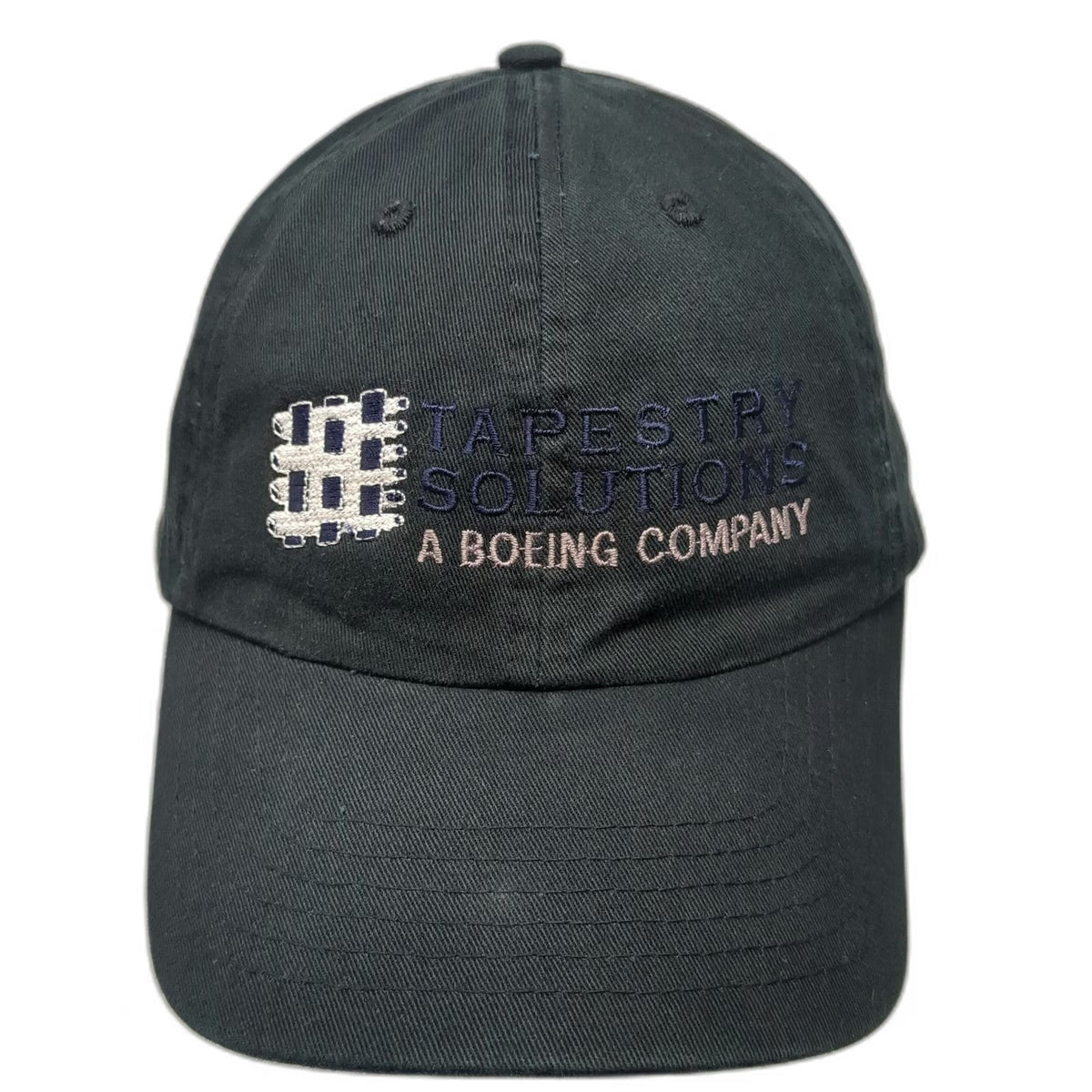 Tapestry Solutions Boeing Company Baseball Cap Black One Size Hat Slideback