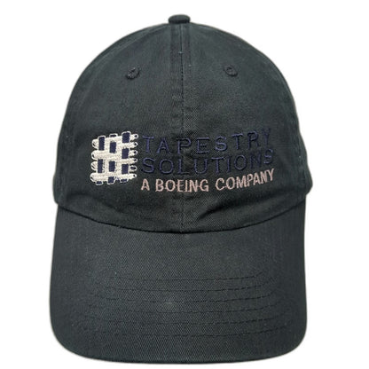 Tapestry Solutions Boeing Company Baseball Cap Black One Size Hat Slideback