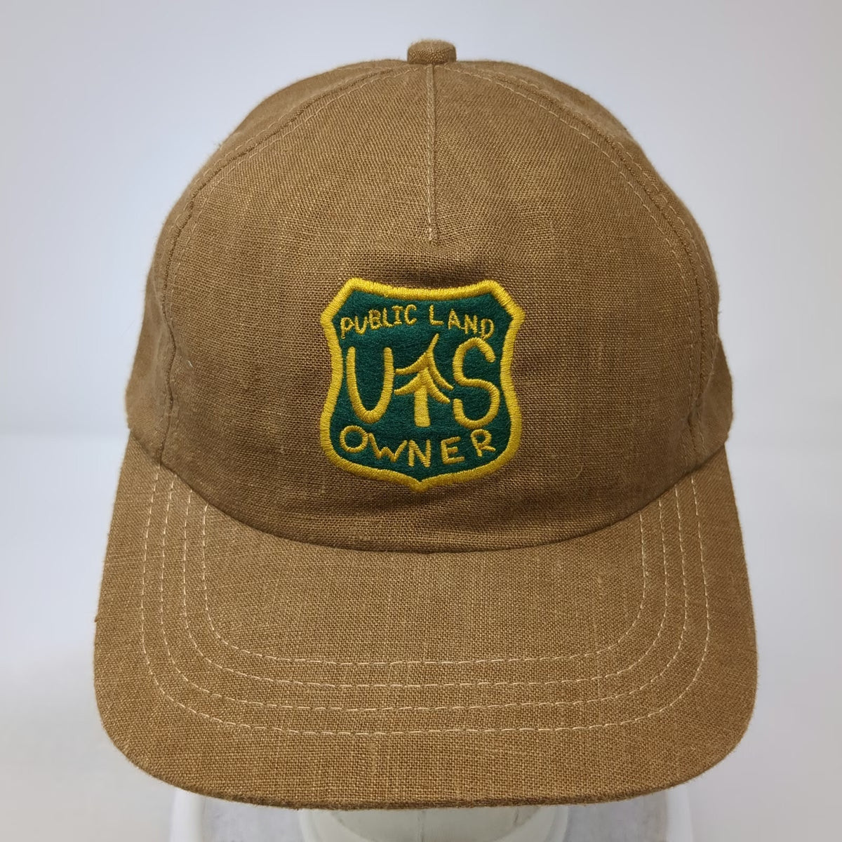 Rustek 5 Panel Brown One Size Hat Public Land Owner Hemp Bamboo Cork Slideback