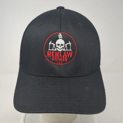 Reklaw Power LLC Fitted Hat Black XL Flexfit Stretch Embroidered Yupoong