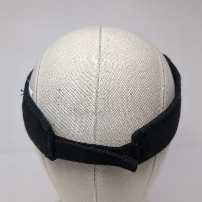 Unbranded Strapback Sun Visor Hat Black One Size Adjustable Blank