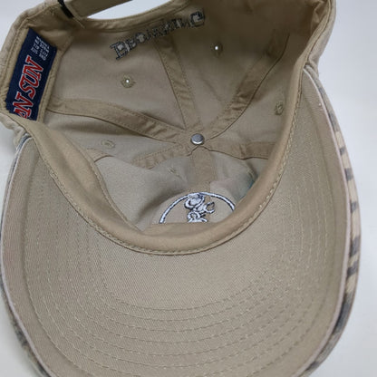 Browning Baseball Cap Beige One Size Buckmark Camo Patch Logo Strapback Hat