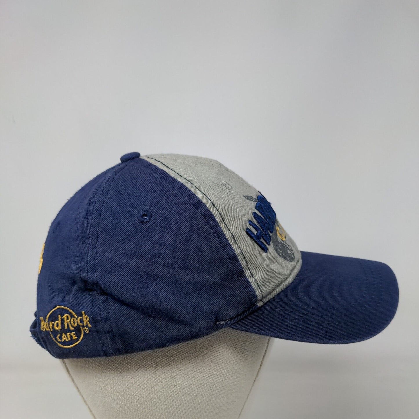 Hard Rock Cafe Margarita Strapback Hat Blue One Size Embroidered