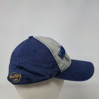 Hard Rock Cafe Margarita Strapback Hat Blue One Size Embroidered