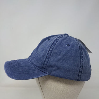 Time And Tru Sildeback Hat Blue OSFM Adjustable Vented Hole 6 Panel Blank