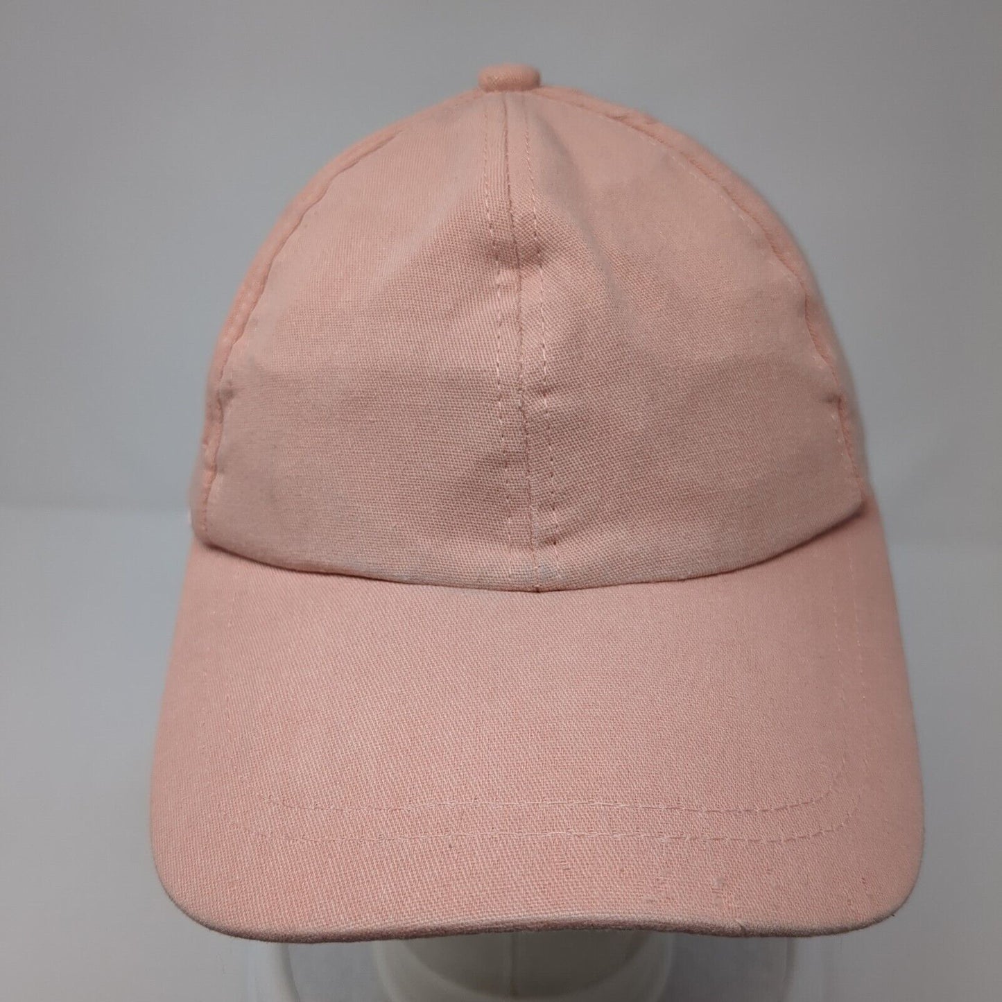 Unbranded Strapback Hat Solid Pink One Size Adjustable Blank 6 Panel