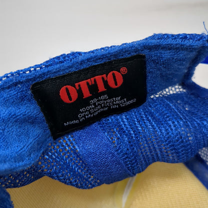 Otto Trucker Hat White Red Blue OSFM Belmont Shore Dogz Hot Dog Shot Snapback