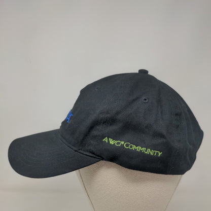 Artesia Naples Slideback Hat Black OS Adjustable Embroidered Port & Company