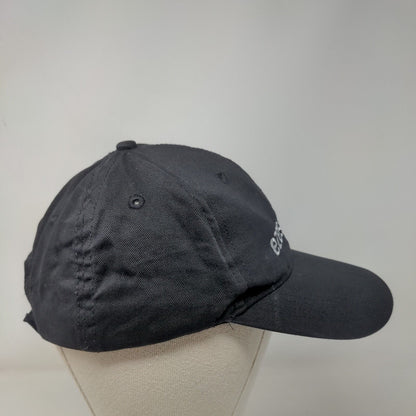 Ezescan Strapback Hat Black One Size Embroidered Adjustable 6 Panel
