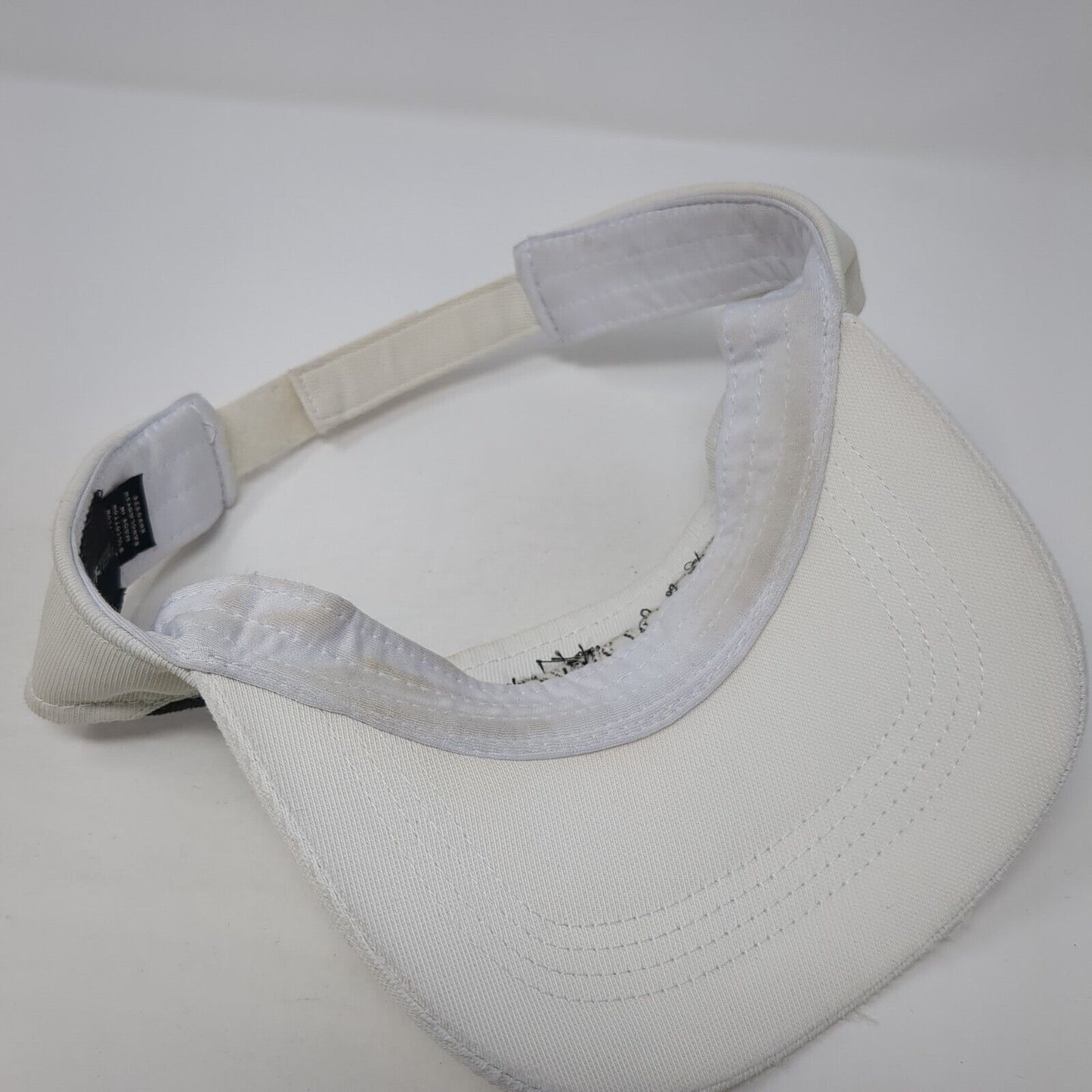 Goodwood Barbecue Company Strapback Visor Hat White One Size Sport-Tek