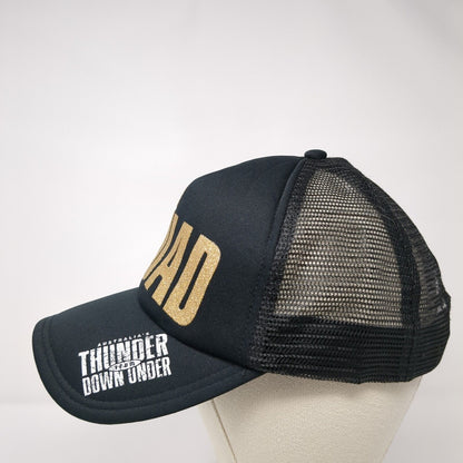 Thunder Squad Snapback Trucker Hat Black OSFA Mesh Back Adjustable