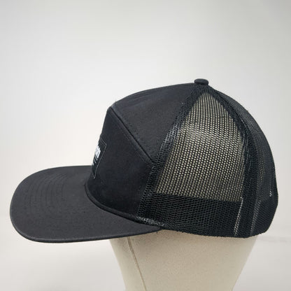 Teton Gravity Research Trucker Hat Black One Size Flat Brim Snapback Mesh Patch