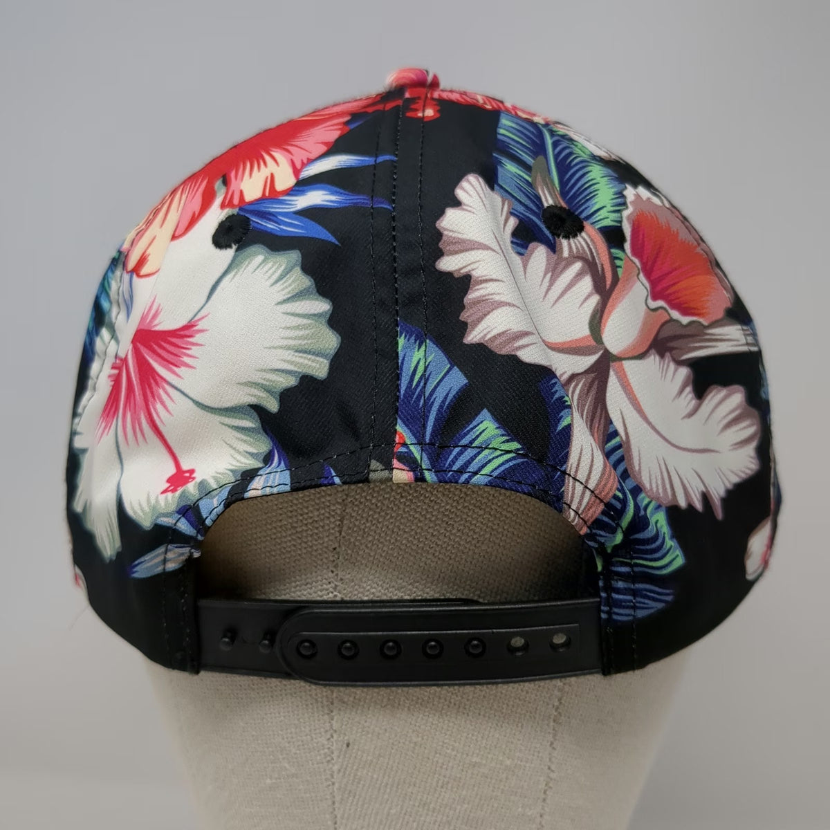 Truly Hard Seltzer 5 Panel Black Multicolor OSFM Floral Hibiscus Tropical Hat