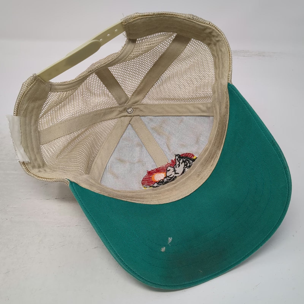 Green Trucker Hat City of Rocks National Reserve One Size Snapback Mesh Back