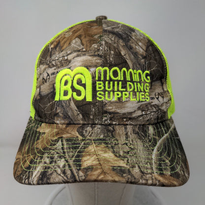 Manning Building Supplies Trucker Hat Camouflage One Size Realtree Mesh Back