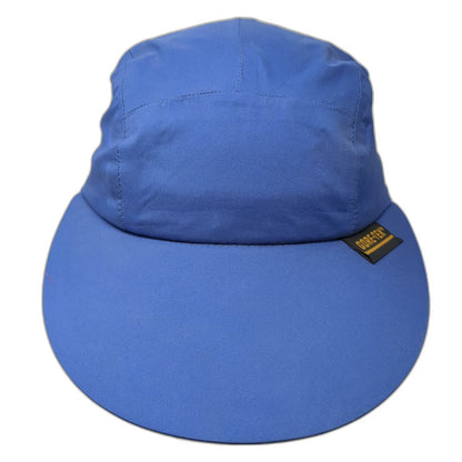 Eddie Bauer 5 Panel Blue Hat Gore-Tex Elastic Back Made in USA Outdoor Vintage