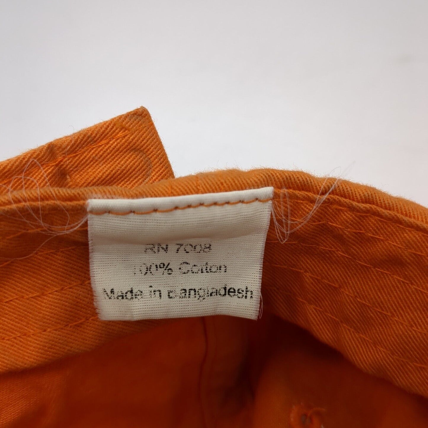Unbranded Slideback Hat Orange One Size Adjustable Blank Solid Outdoor