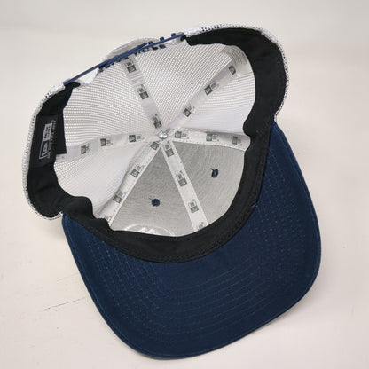 New Era Snapback Mesh Back Trucker Hat Blue One Size Inspire Hope