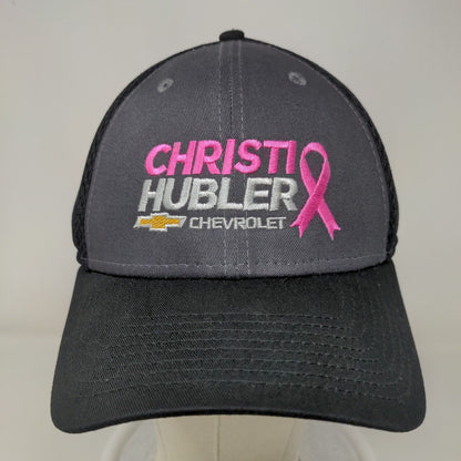 New Era Men's Snapback Mesh Back Hat Black OSFM Christi Hubler Chevrolet Logo