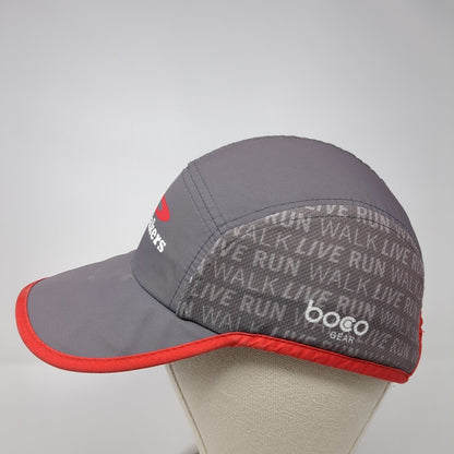 Playmakers Strapback 5 Panel Hat Gray One Size Run Walk Live Boco Gear