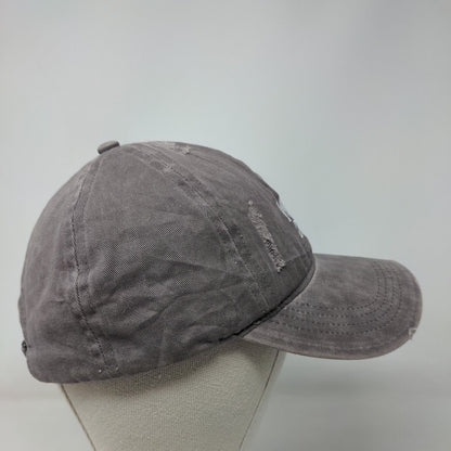 Best Mom Ever Slideback Hat Purpleish-Gray OSFM Embroidered 6 Panel