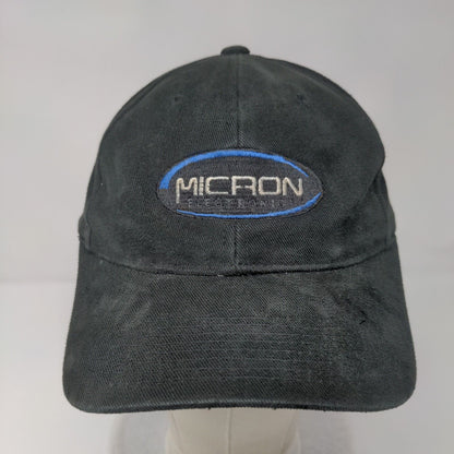 Micron Electronics Slideback Hat Black OSFA Embroidered Just Ship It!
