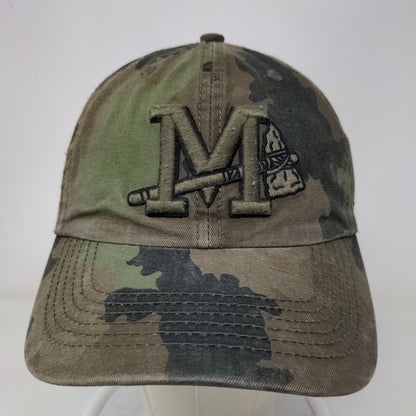 '47 Brand Men's Slideback Camo Hat OS Embroidered Mississippi Braves Logo