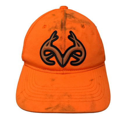 Realtree Strapback Hat Orange OSFM Adjustable Embroidered 6 Panel Outdoor Cap