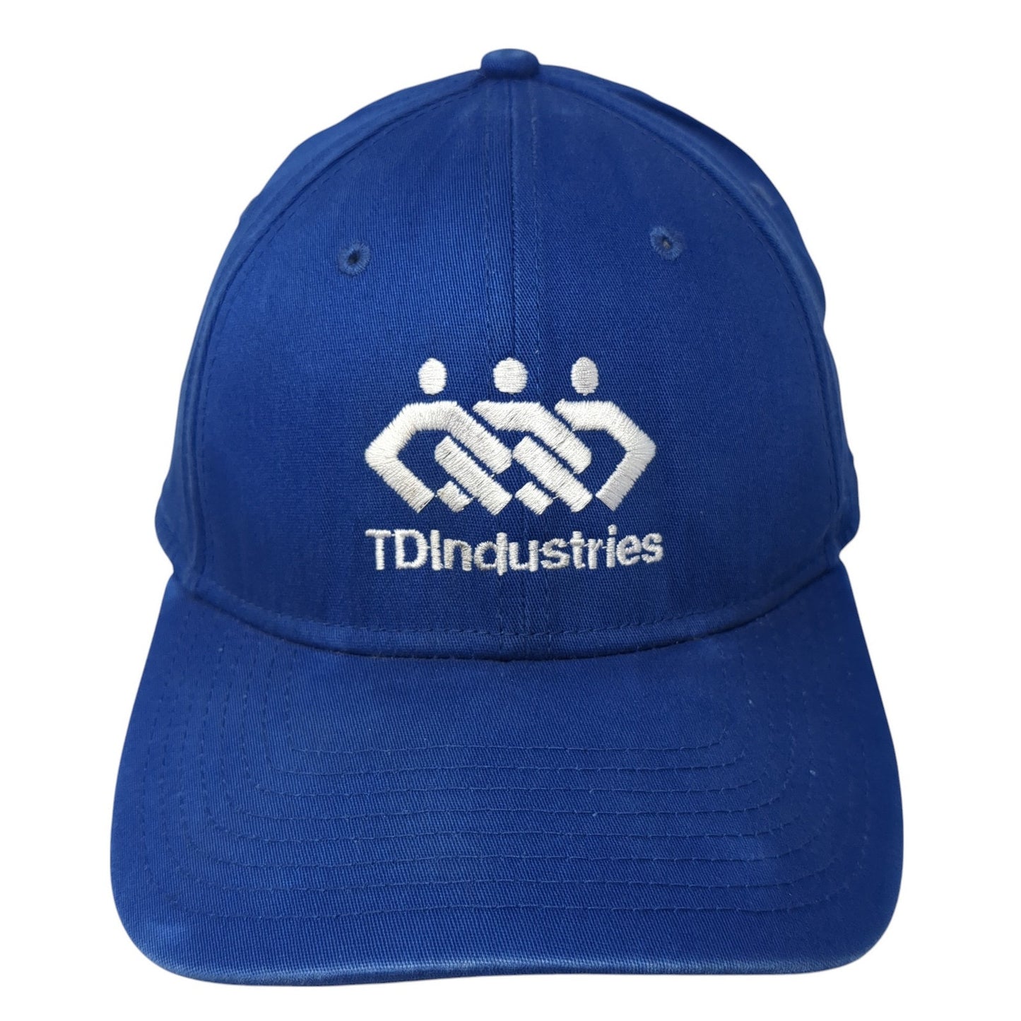 TDIndustries Logo Fitted Hat Blue XL Embroidered Mustache New Era