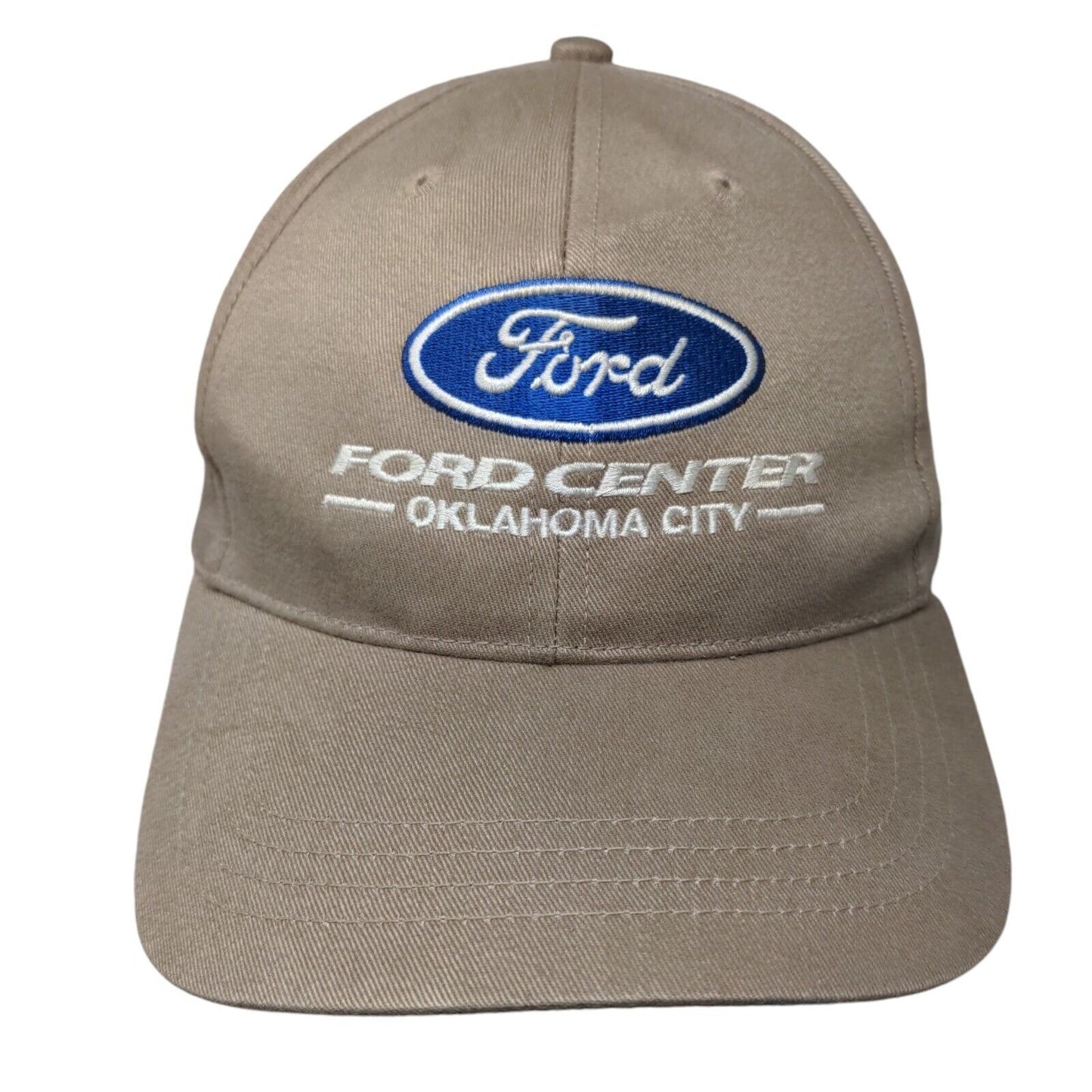 Ford Center Oklahoma City Strapback Hat Tan One Size 6 Panel Cap America