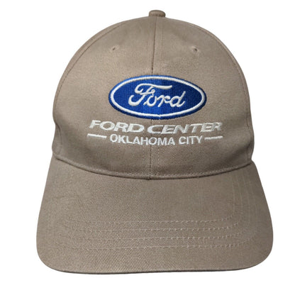 Ford Center Oklahoma City Strapback Hat Tan One Size 6 Panel Cap America