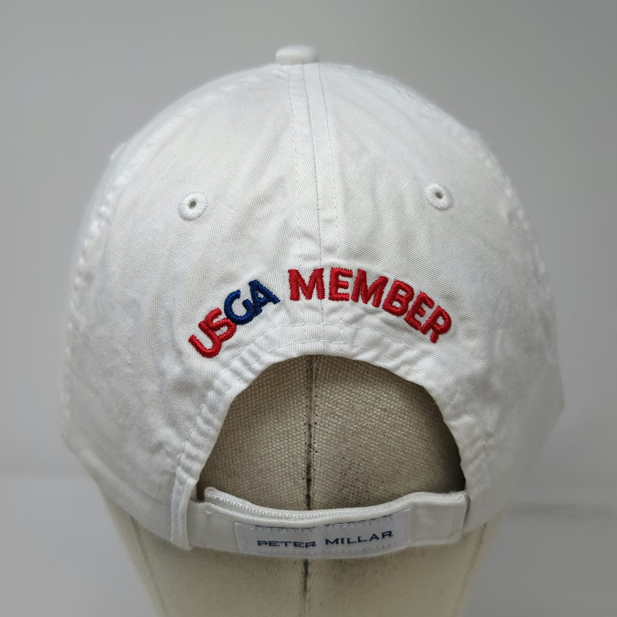 Peter Millar Baseball Cap White One Size 126th US Open Shinnecock Hills USGA Hat