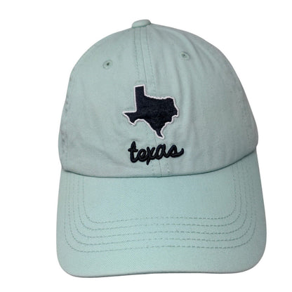 Texas Slideback Hat Greenish-Blue OSFM Adjustable Embroidered Home Free