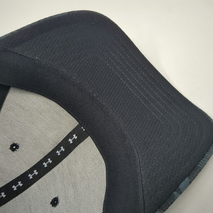 Under Armour Baseball Cap Gray L Camo Stretch Fit Hat Embroidered Logo Athletic