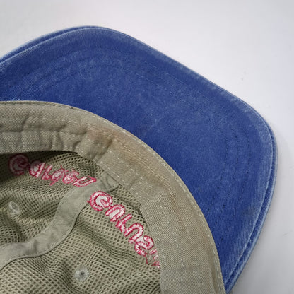 Adams Baseball Cap Gray Blue One Size Leather Strapback Garden Gurus LLC Hat