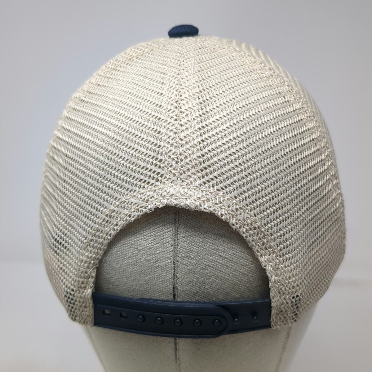 District Trucker Hat Blue One Size Mesh Back Snapback Pig Patch Stitching