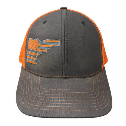 American Flag Snapback Trucker Hat Multi One Size Mesh Back Richardson