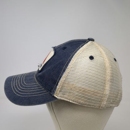 Legacy Trucker Hat Blue One Size Snapback Mesh Back Cotton Patch Fenway Logo