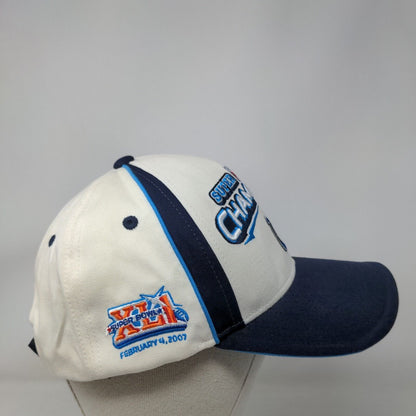 Reebok NFL Indianapolis Cots Super Bowl XLI Champions Strapback Hat White Blue