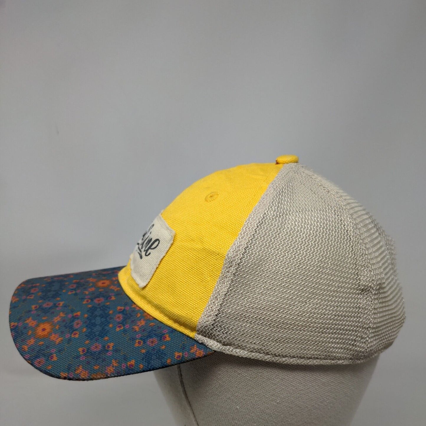 Sunshine Snapback Trucker Hat Multicolor One Size Floral Mesh Back Natural Life