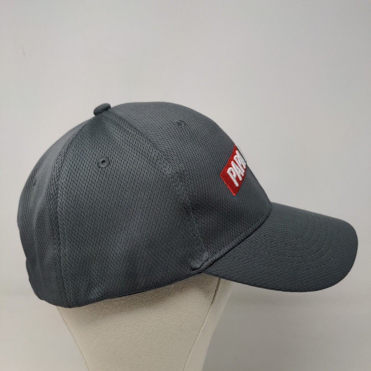 Papa Johns Men's Strapback Hat Gray Embroidered Logo Employee Uniform